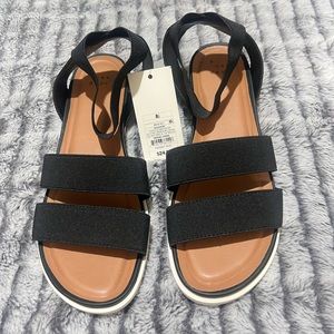 Black Sandals NWT size 8 1/2